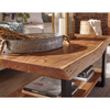 Alaterre Furniture Alpine Natural Live Edge Wood Large Coffee Table AWAA1220
